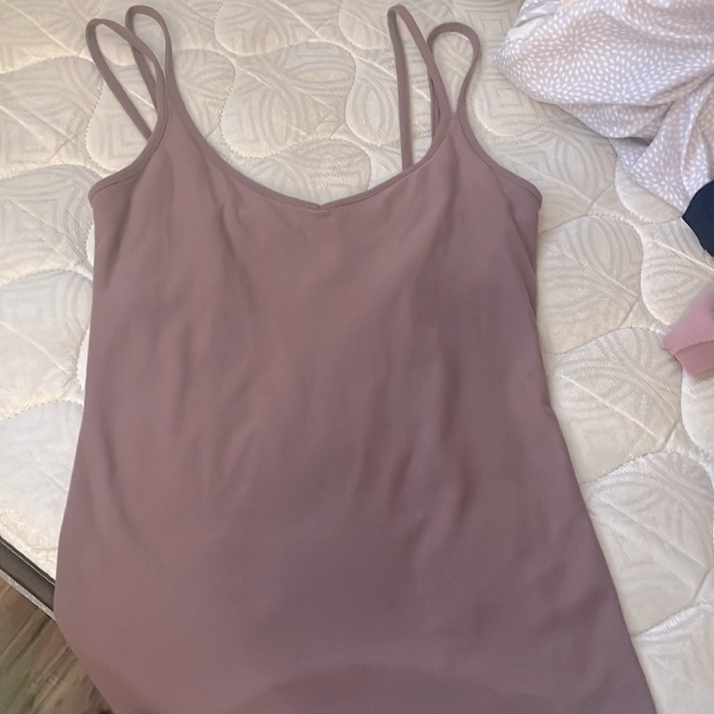 mauve long tank top